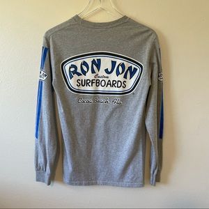 Ron Jon Gray Cocoa Beach Long Sleeve Tee S